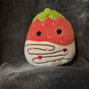 Scarlet the Strawberry Squishmallow White Chocolate Valentine Edition- 5 inch